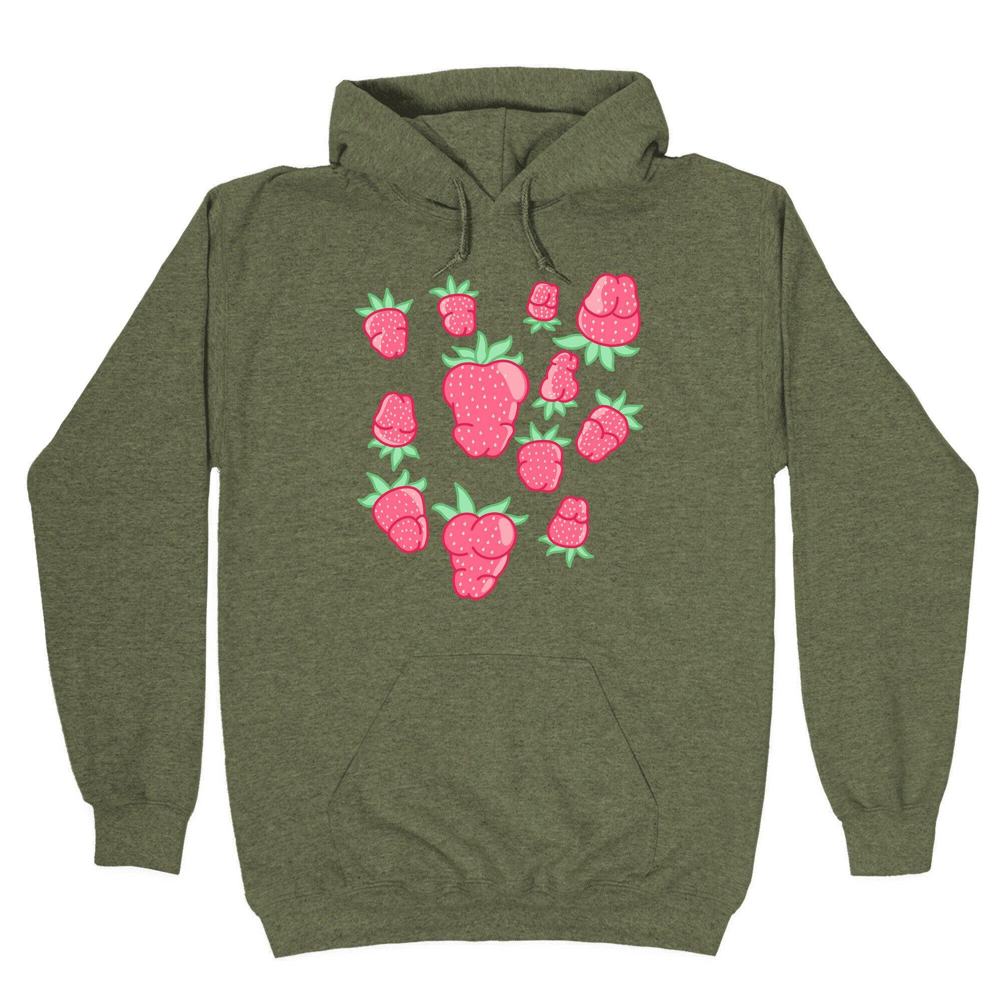 Strawberry Peens Pattern Hoodie